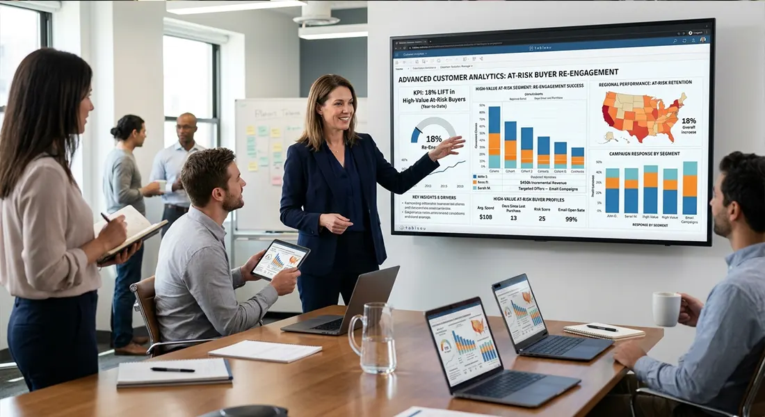 Tableau customer analytics dashboard for customer retention