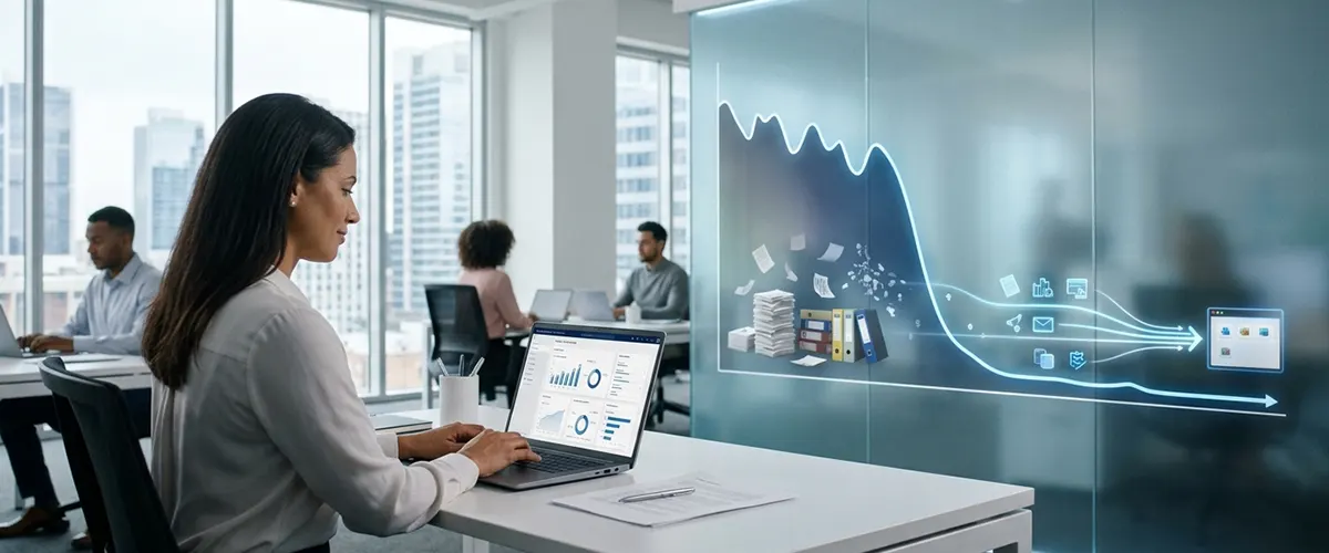 Dynamics HR case study showing 87% reduction in manual HR administration