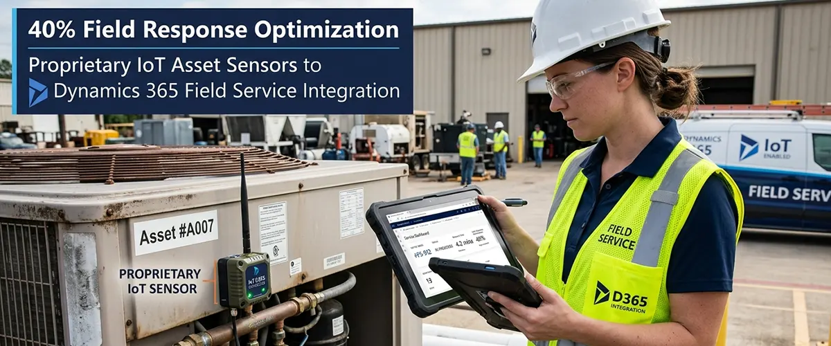 Dynamics 365 Field Service IoT integration with Power Automate and real-time data pipeline