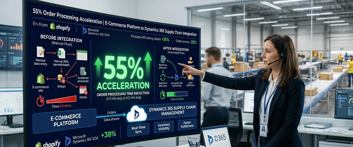 Dynamics 365 eCommerce integration with Azure APIs and Supply Chain Management