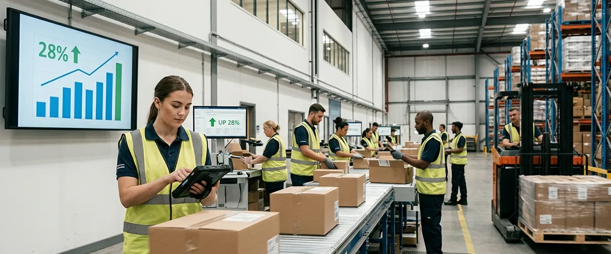 Dynamics 365 Supply Chain Management connecting warehouse, production and transportation operations