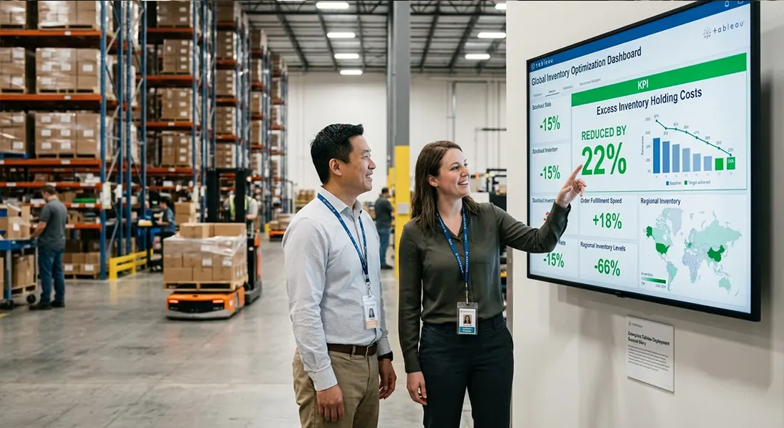 Enterprise Tableau dashboard for supply chain inventory management