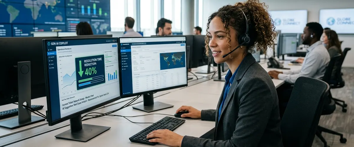 Gen AI copilots helping telecom support agents resolve customer tickets faster