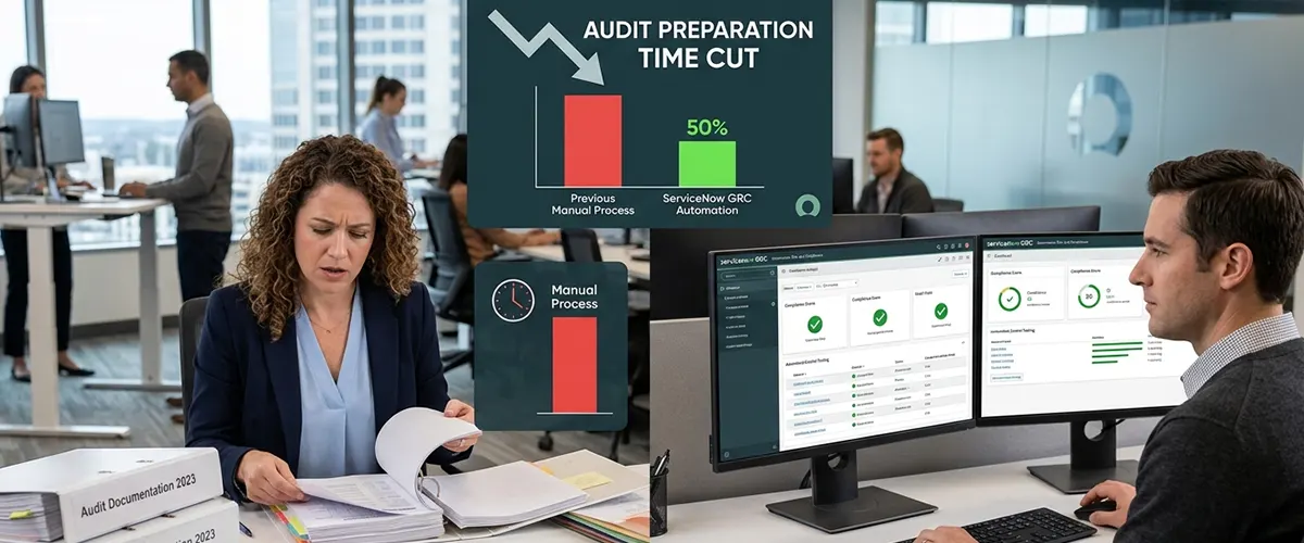ServiceNow GRC Automation Case Study ServiceNow GRC audit automation Case Study