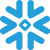 Snowflake cloud data warehouse and analytics platform logo