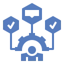 Functional support icon for Microsoft Dynamics 365 CRM and ERP services