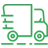 Logistics & Supply Chain AI Solutions Logistics and supply chain icon representing AI-powered route optimization and inventory automation