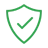 Shield icon representing Snowflake-powered cybersecurity analytics and threat intelligence solutions