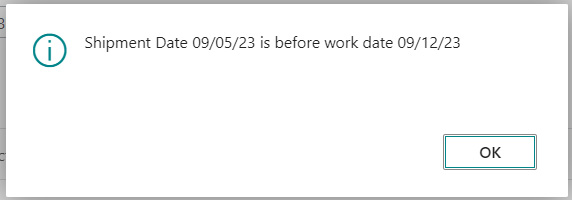 How to hide messages in Sales Documents while validating Shipment Date 2 step2