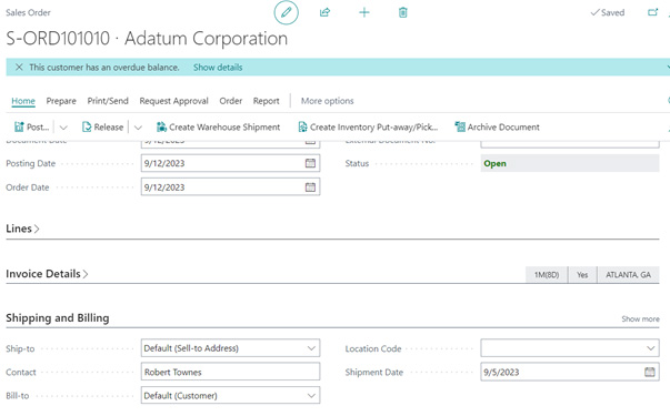 How to hide messages in Sales Documents while validating Shipment Date 7 step7