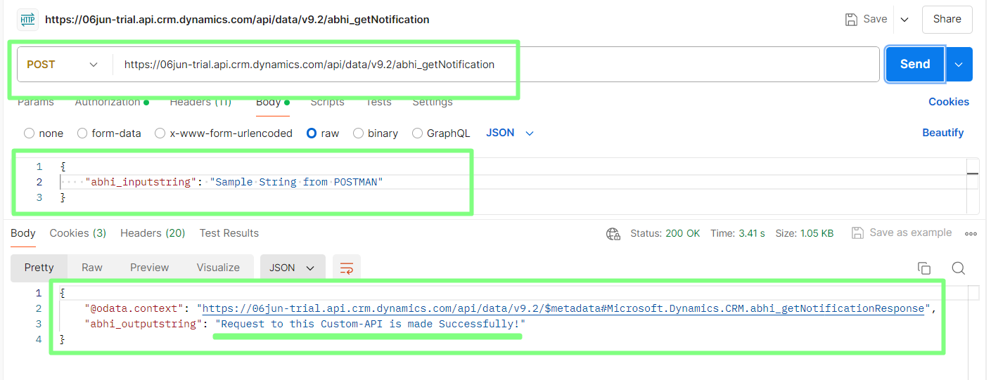 Consuming a Dynamics 365 CE Custom API from a 3rd Party 6 Unique Custom API Name