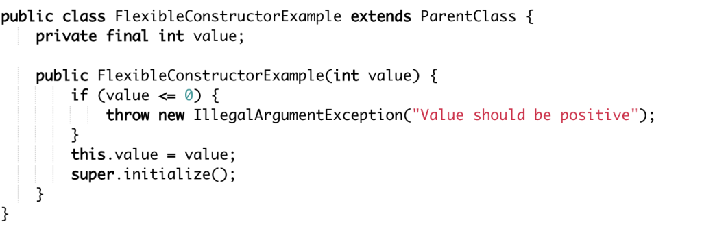 Flexible Constructor Bodies