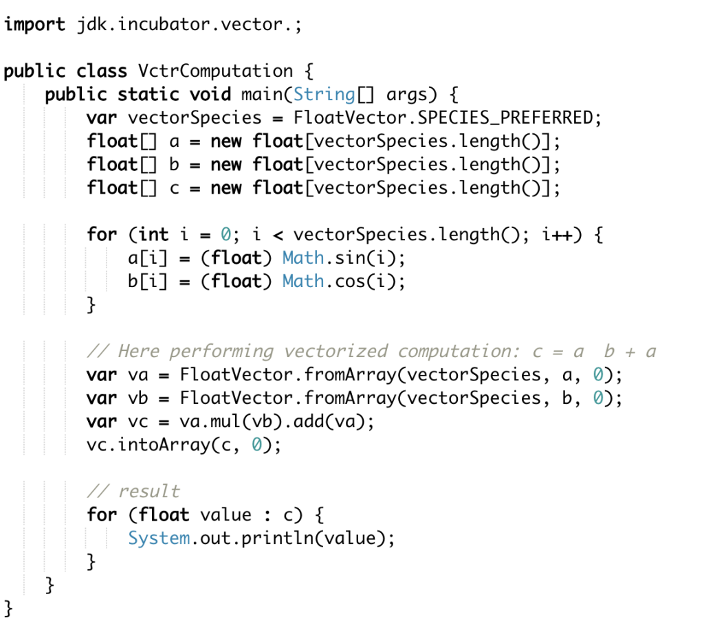 Vector API Enhancements