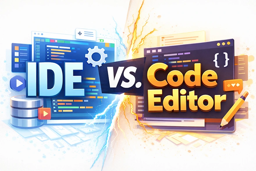 IDE vs. Code Editor IDE vs. Code Editor