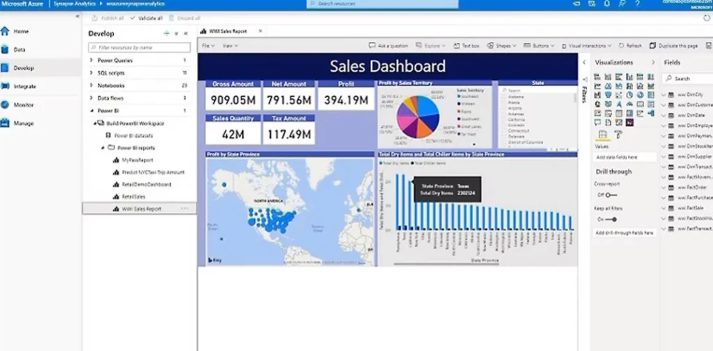 Power BI dashboards in Microsoft Azure