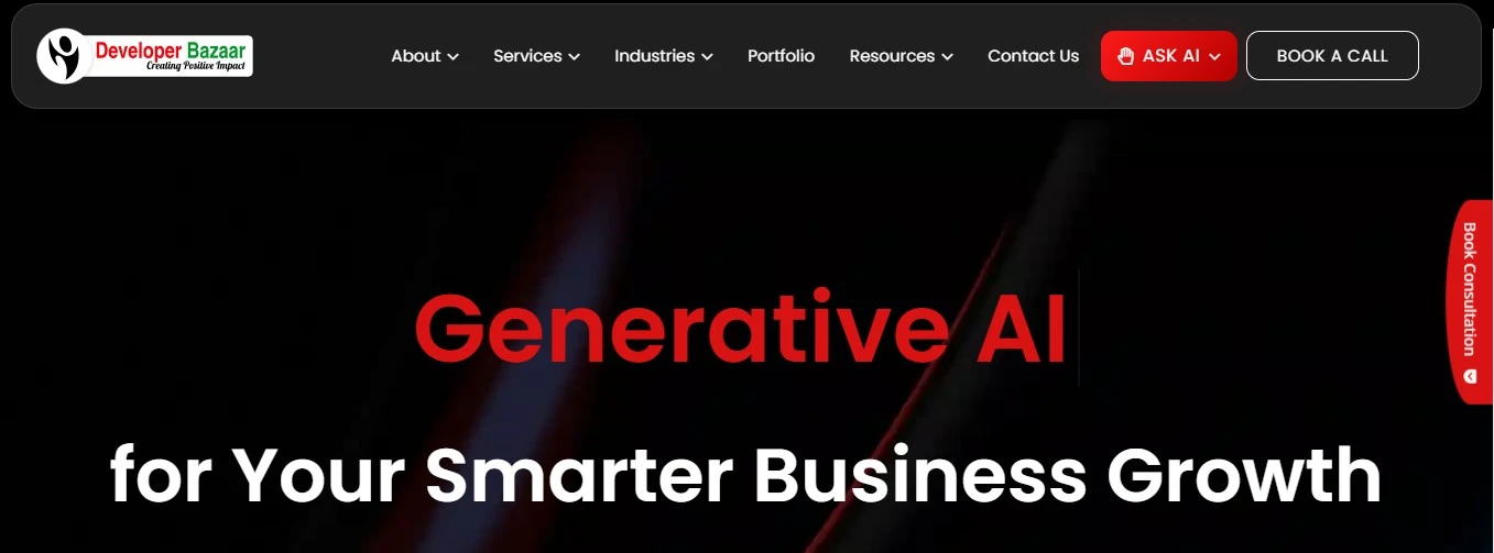 Top 10 Leading Generative AI Consulting Companies in USA 5 Developer Bazar