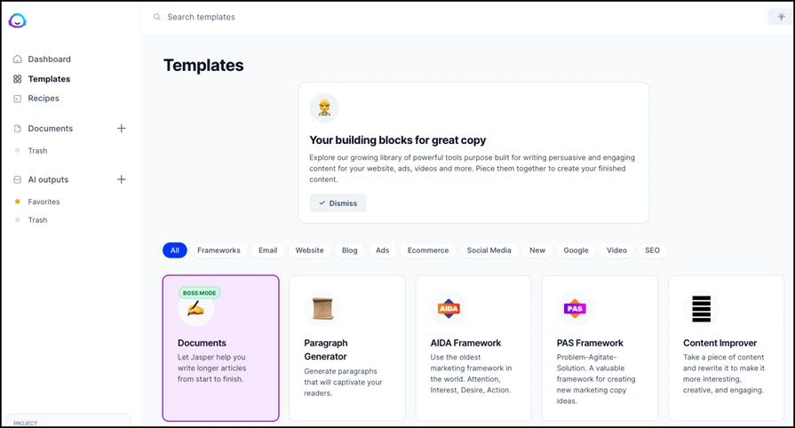 Jasper AI tools for marketing teams
