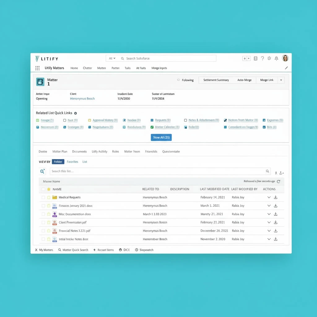 Litify legal practice CRM for law firms