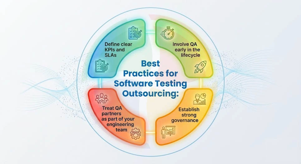List of the best practices for successful software testing outsourcing