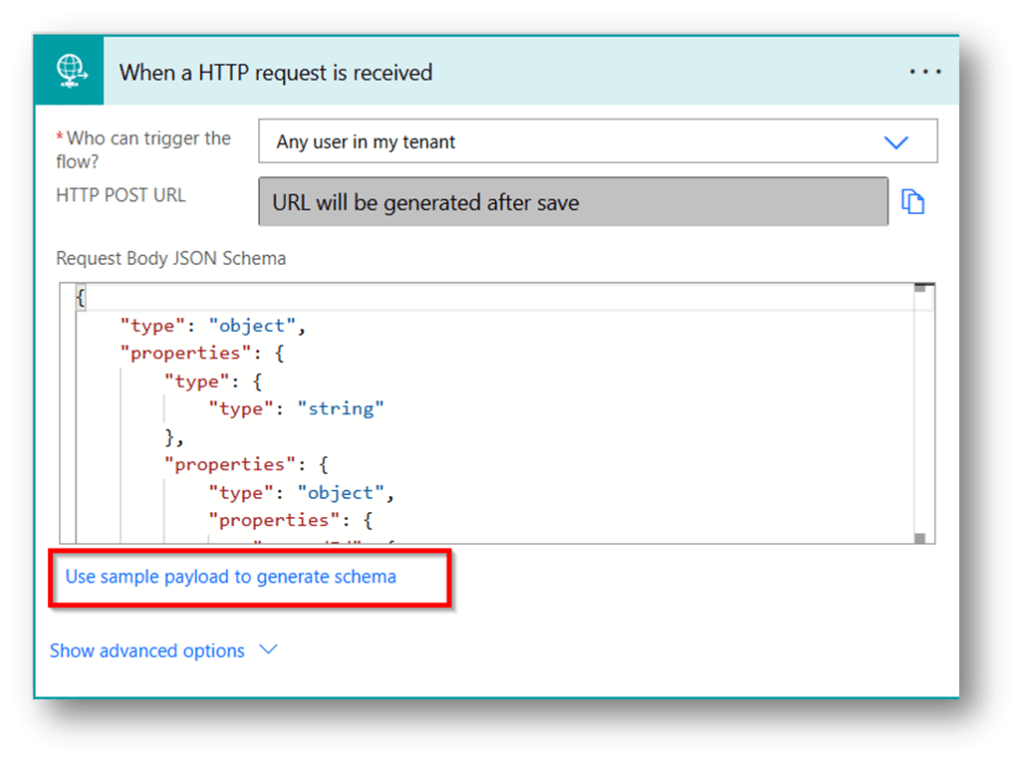When a http request is received When a http request is received