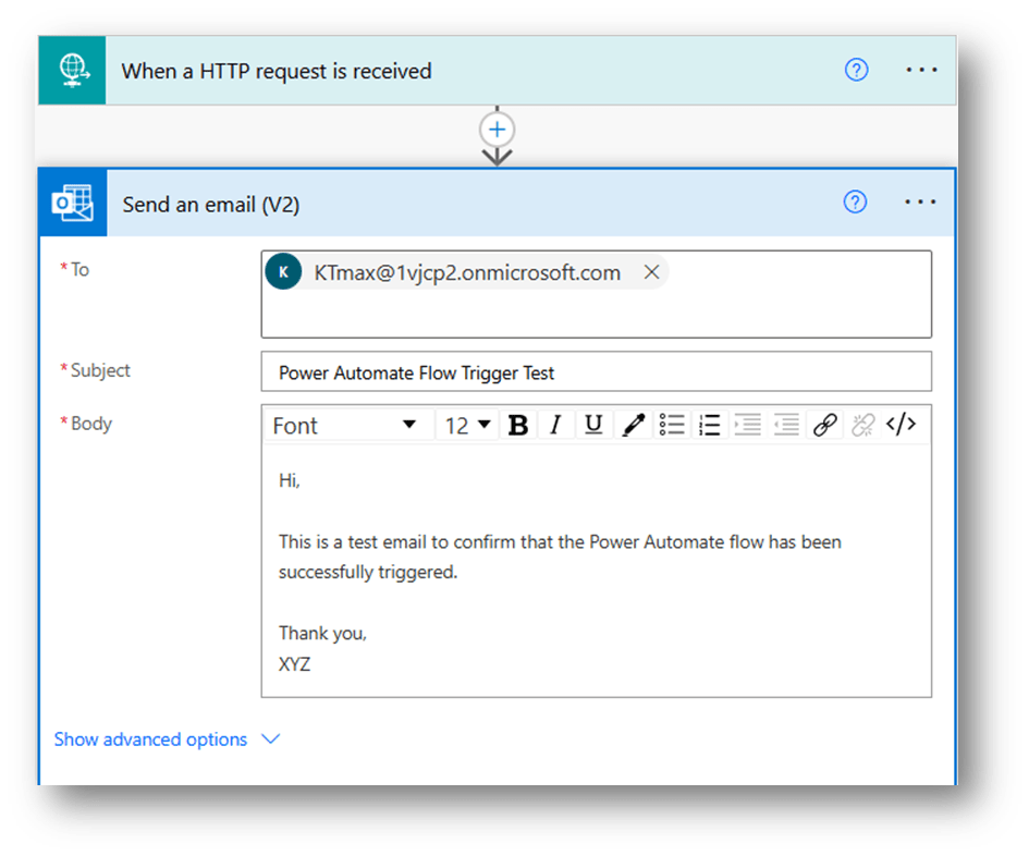 sending an email sending an email