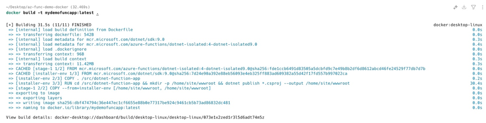 Creating a Dockerfile to Deploy .NET 9 Azure Functions with VS Code and CLI 17 image 60
