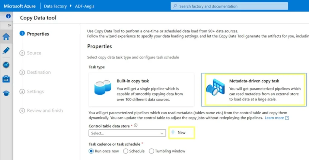 Copy Data tool setup for ADF data migration Copy Data tool setup for ADF data migration