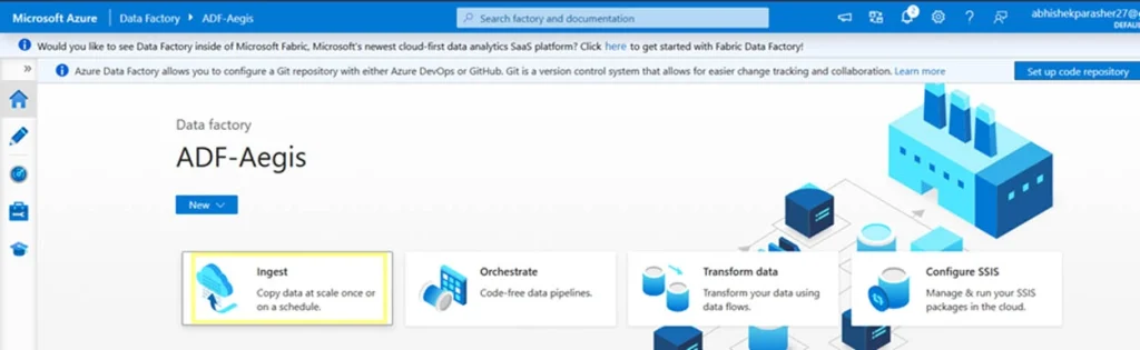 Ingest option in ADF Ingest option in ADF