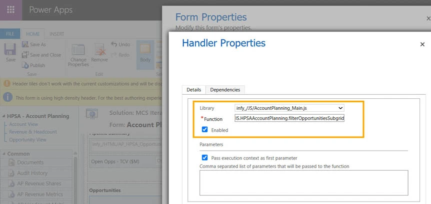 Customizing sub-grid filters CRM Customizing sub grid filters CRM