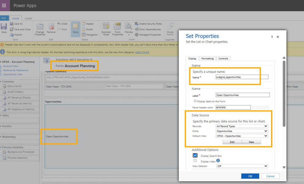Dataverse D365 CE (CRM) environment