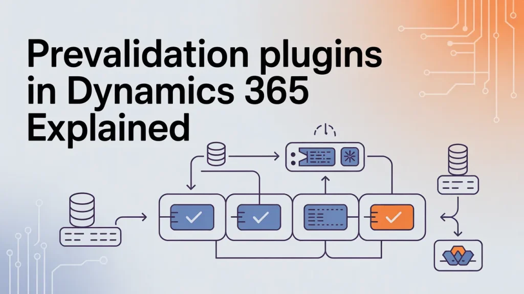 Prevalidation Plugins in Dynamics 365 Explained