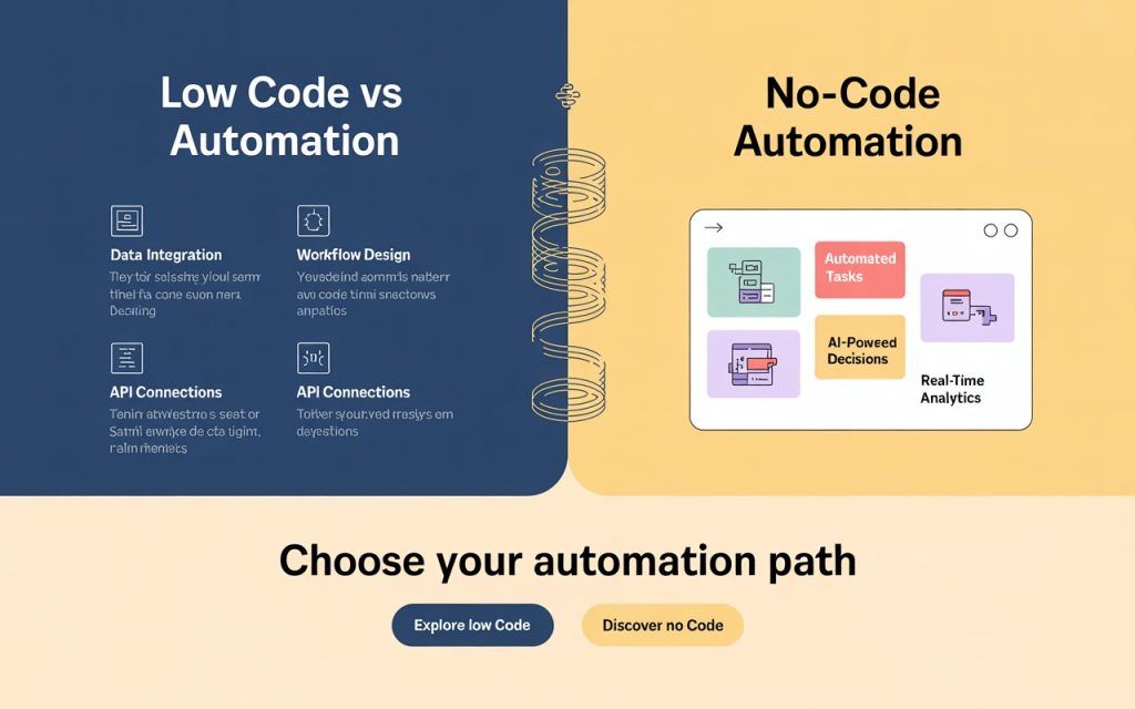 Low Code vs No Code Automation Key Differences, Tools & Uses