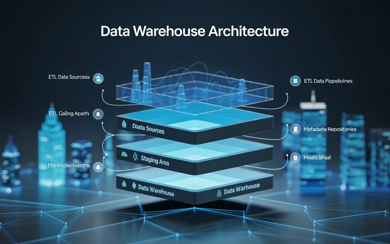 Data Warehouse Architecture: Layers, Components, & Types