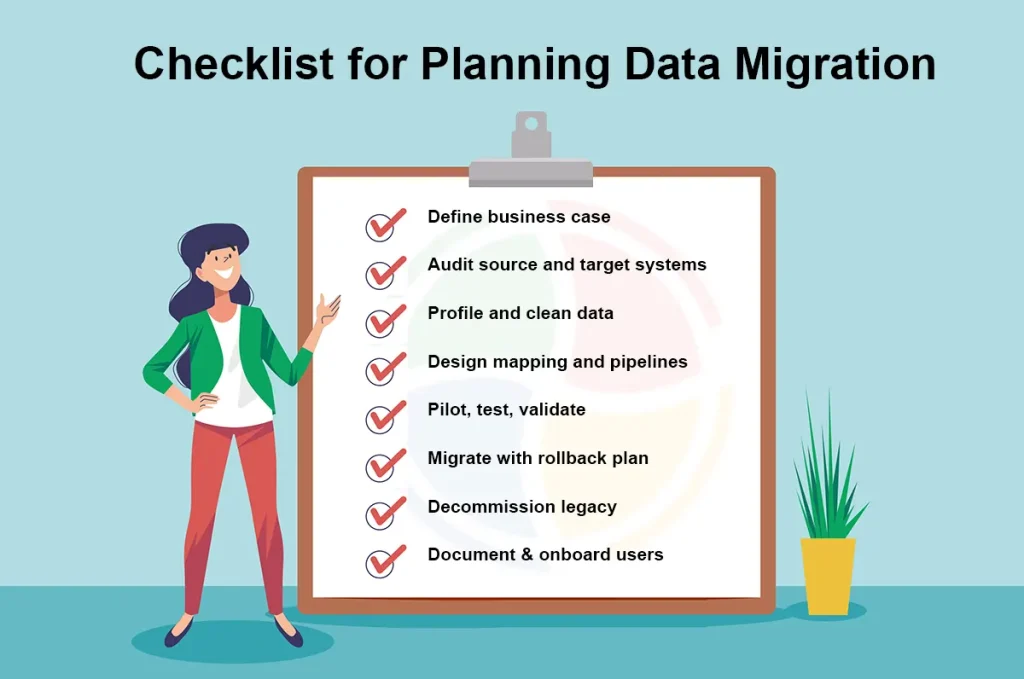 A downloadable checklist for planning a data migration A downloadable checklist for planning a data migration