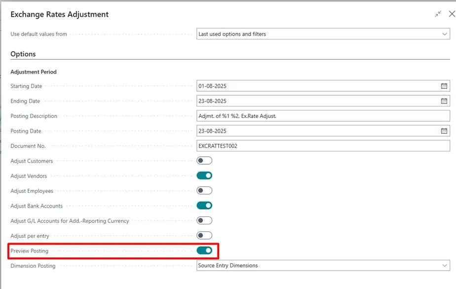 Multi-currency support in the Business Central retail system