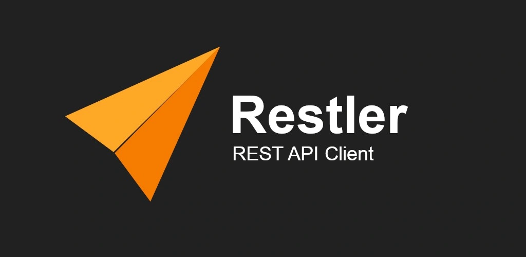 RESTler logo against a black background with text in white. RESTler logo against a black background with text in white.