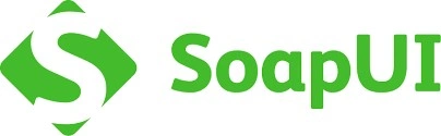 SoapUI logo with green text and a diamond-shaped logo on the left. SoapUI logo with green text and a diamond-shaped logo on the left.