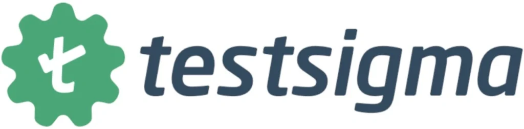 Testsigma logo in deep gray with a green sign on the left. Testsigma logo in deep gray with a green sign on the left.