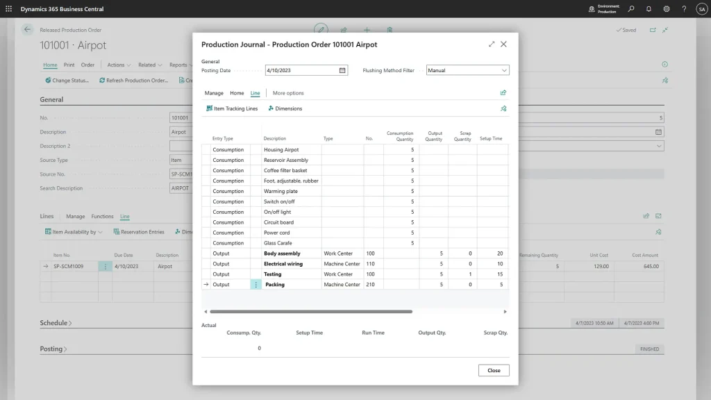Work across agile manufacturing projects with BC