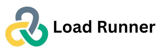 LoadRunner logo with black text and a multicolor sign on the left. LoadRunner logo with black text and a multicolor sign on the left.