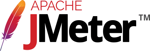 Apache JMeter logo with a gradient multicolor quill on the left. Apache JMeter logo with a gradient multicolor quill on the left.