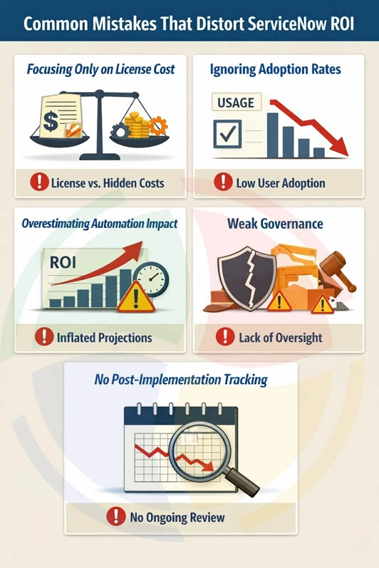 Common Mistakes That Distort ServiceNow ROI
