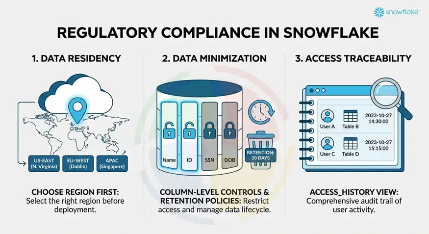 Governance industry standards for Snowflake compliance