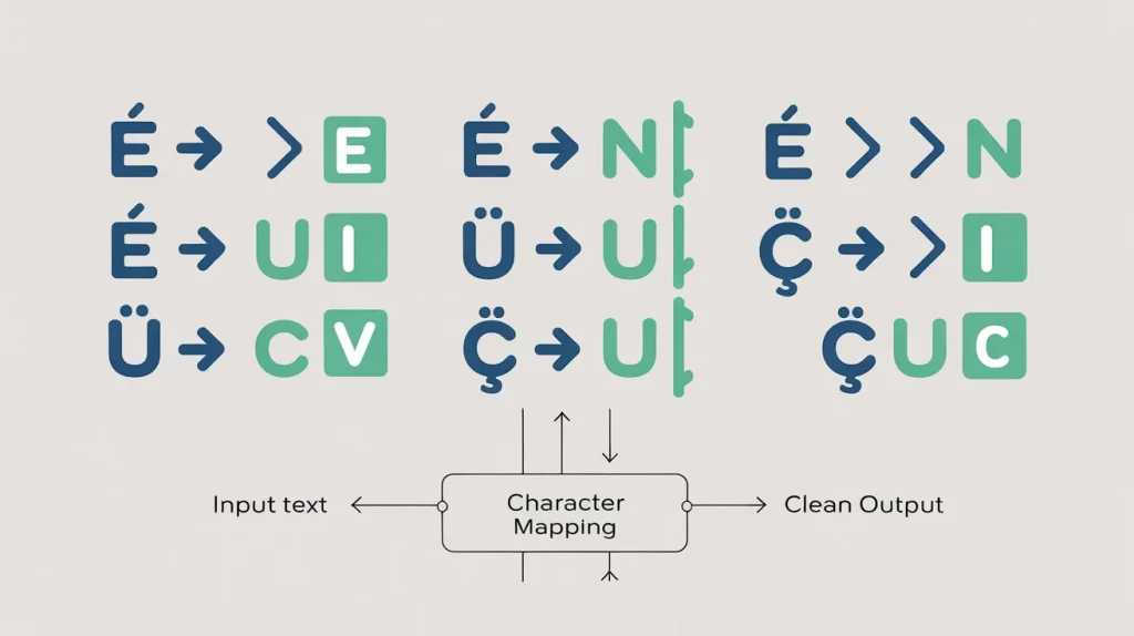 how to replace special character with similar character