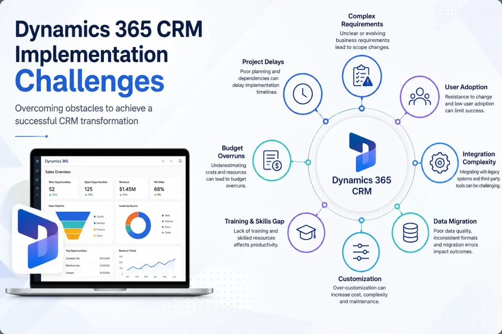 Dynamics 365 CRM Implementation Challenges