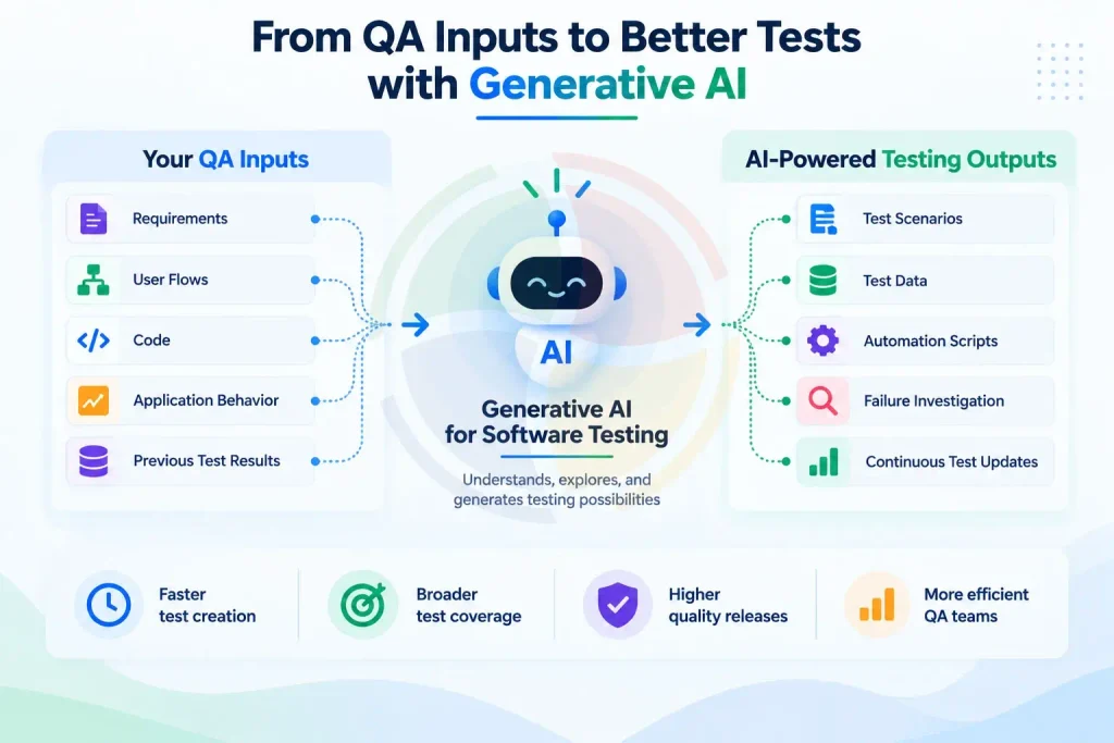 Generative AI for QA Testing in 2026: Tools, Use Cases & Benefits 1 Generative AI Use Cases in Software Testing