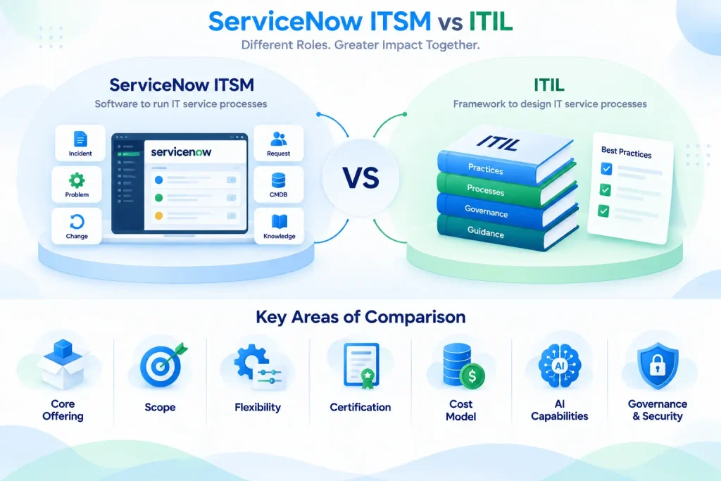 ServiceNow ITSM vs ITIL