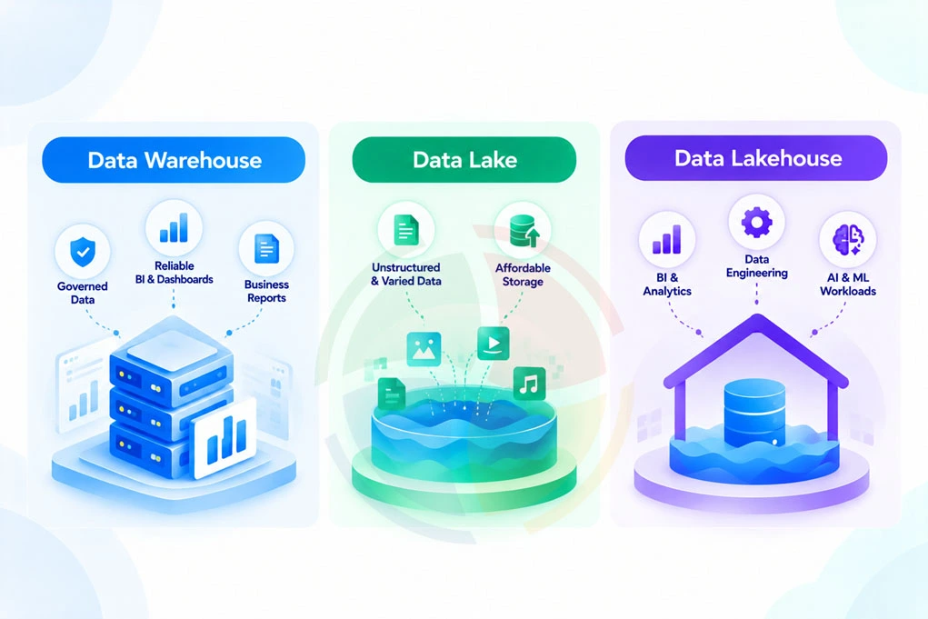 Data Warehouse vs Data Lake vs Data Lakehouse: Which One Should You Choose?